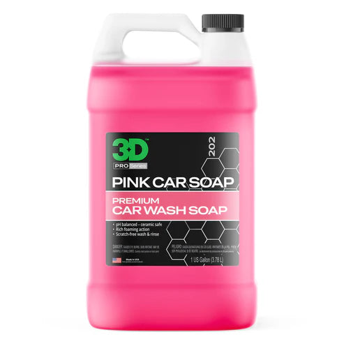 3D Pink Car Soap 3.78L