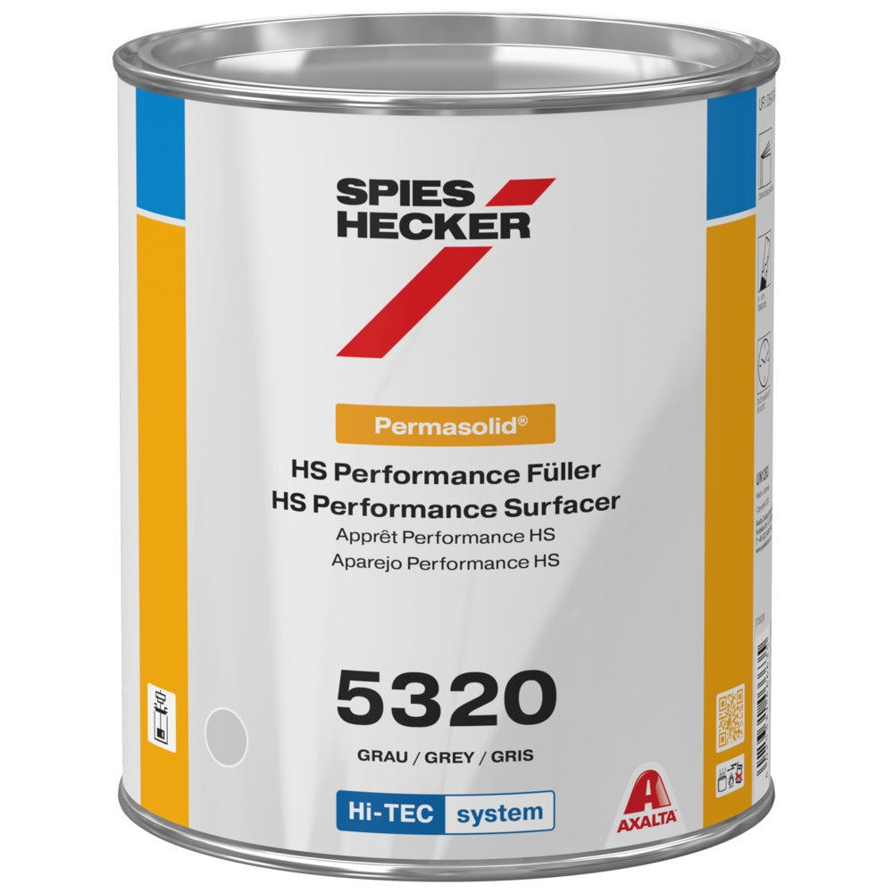 Spies Hecker Permasolid 5320 Performance Surfacer Grey 3.5L