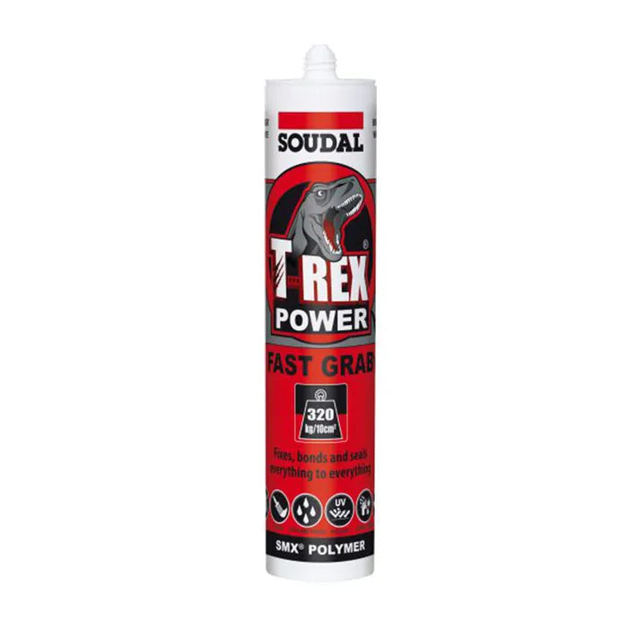 Soudal T-Rex Power Fast Grab Bright White 290ml