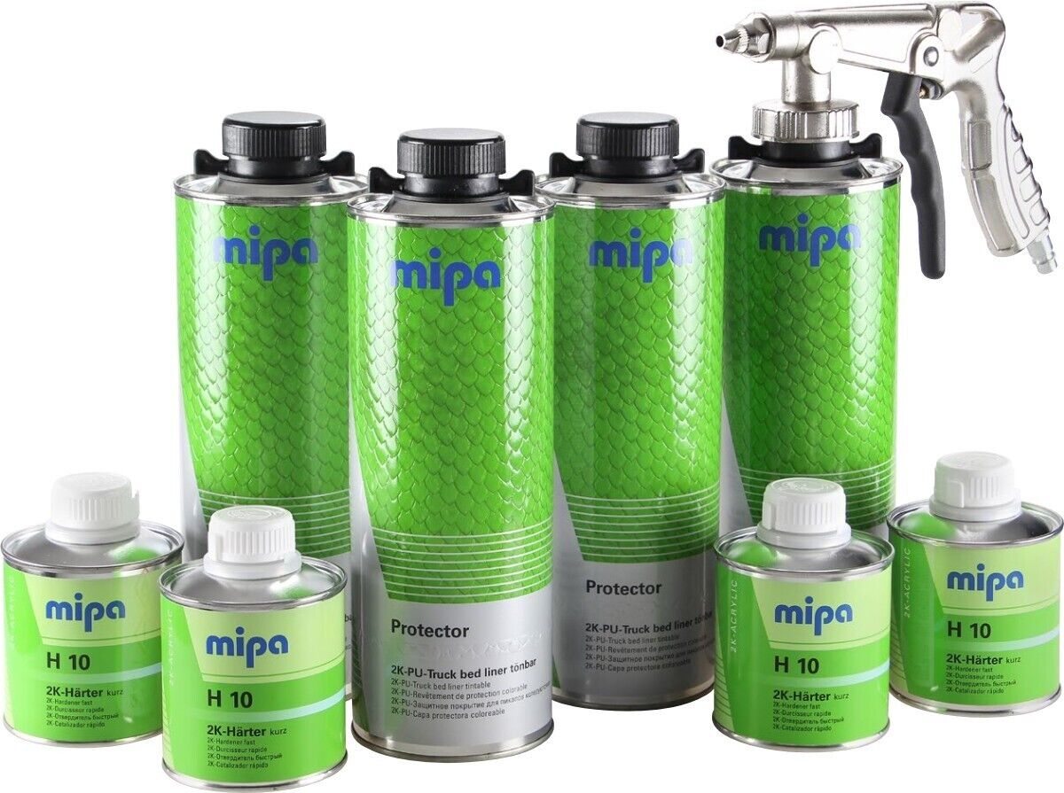 Mipa Protector Bedliner Tintable 4L Kit with Underbody Gun