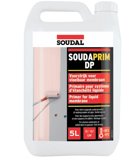 Soudal Soudaprim DP Primer for Porous Concrete Pink 5L