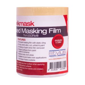 Kwikmask Pre-Taped Masking Film Refill 550mm x 33M