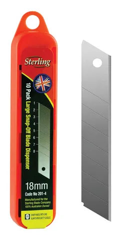 Large 18mm Snap Blade 10 Pack