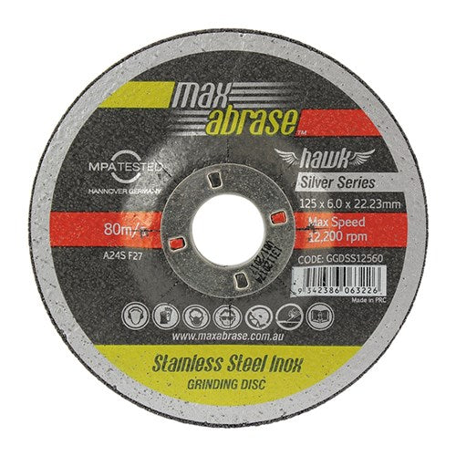 Silver Series Grinding Wheel 125 x 6 x 22mm