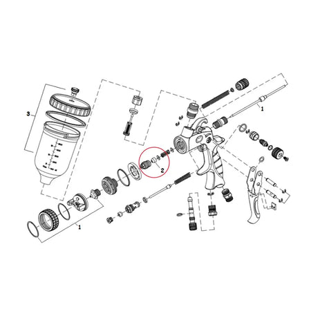 2Spray Needle Packing Kit For PS.Gravity