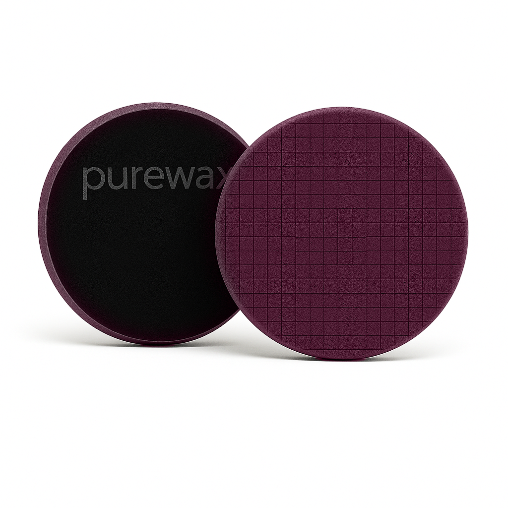 Purewax 2 Pack High Definition Foam Cutting Pad 3.5"/90mm Dark Purple