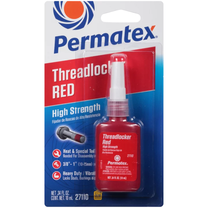Permatex 271 Red High Strength Threadlocker 10ml