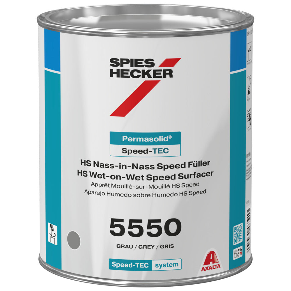 Spies Hecker Permasolid 5550 WoW Speed Surfacer Grey 3.5L