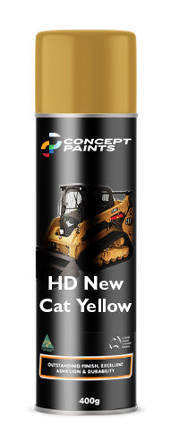 HD New Cat Yellow QD Enamel Top Coat Aerosol 400g