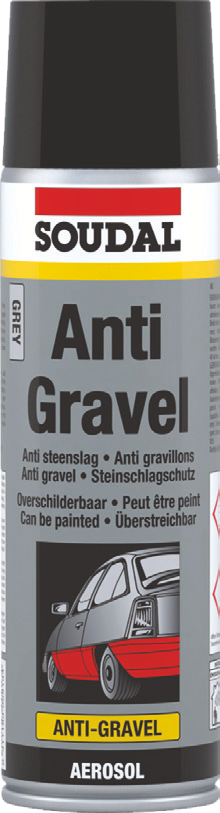 Soudal Anti Gravel Aerosol 500mL Grey