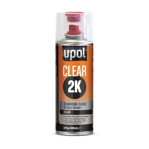 U-Pol 2K Clearcoat Aerosol 400mL