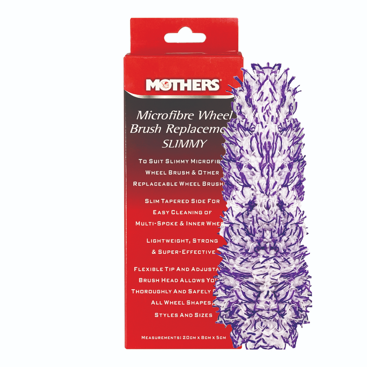 Mothers Slimmy Microfibre Wheel Brush Replacement Head