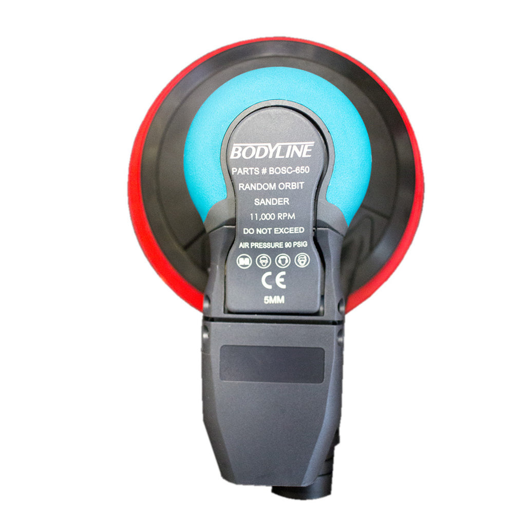 Bodyline 6" Air Driven Orbital Sander with 5mm Orbit on white background