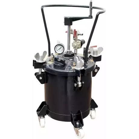2SPRAY 10L Pressure Pot Manual Agitation, S/S Liner on Wheels