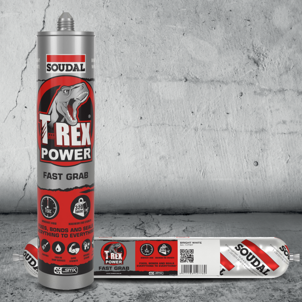 Soudal T-Rex Power Fast Grab Jet Black 290ml