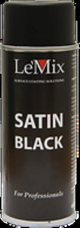 Le'mix Acrylic Top Coat Aerosol Satin Black