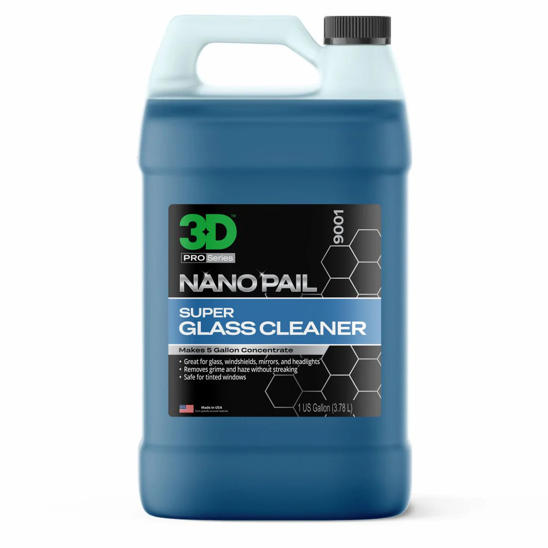 3D Super Glass Cleaner Nano Pail 1.89L (64oz)