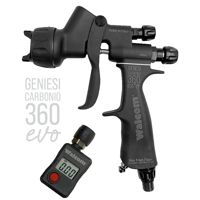 Walcom Genesi Carbonio 360 Evo Clear Spray Gun 1.2mm
