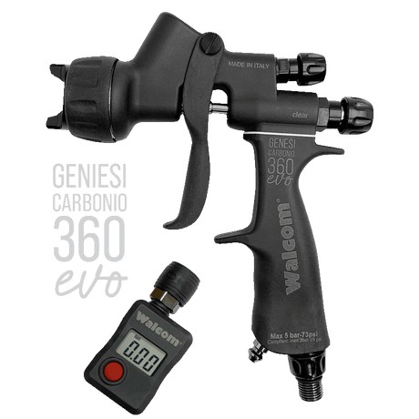 Walcom Genesi Carbonio 360 Evo Clear Spray Gun 1.2mm