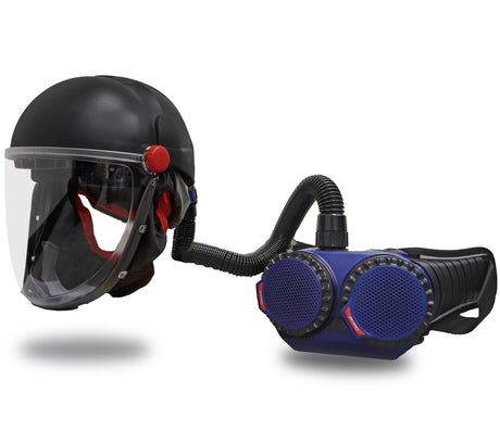 CleanAIR CA-40G Hard Hat with Toric Visor & AerGO PAPR Kit & HD Battery