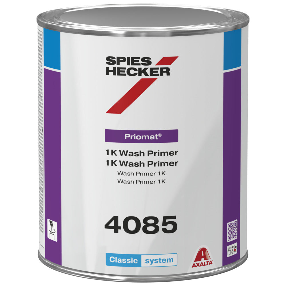 Spies Hecker Priomat 4085 1K Wash Primer Light Grey 3.5L